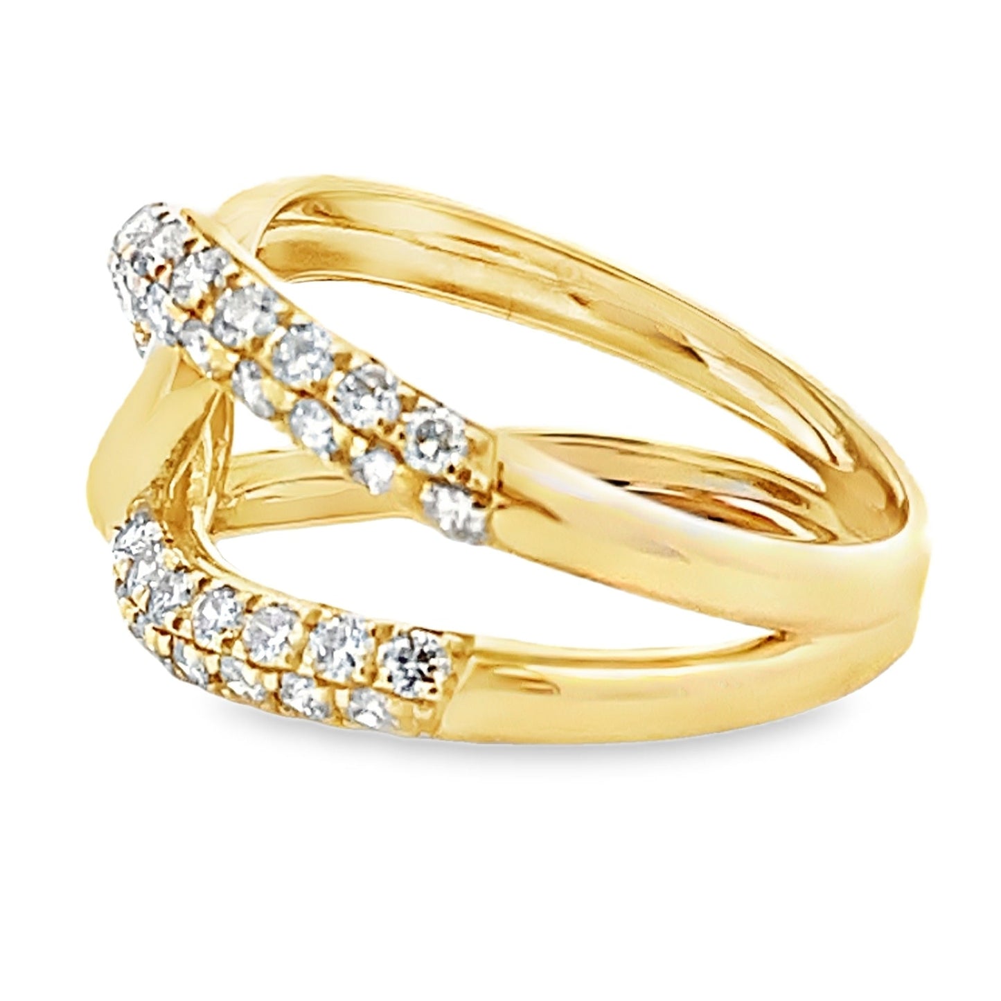 Anillo de Diamante Genuino de .80ct en Oro Blanco de 14KT