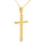 Pendentif Croix en Diamant de 0,25 ct en Or Jaune 14KT