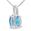 London Blue Topaz Pendant in 10KT White Gold