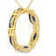 Colgante Círculo de Amor de Zafiro de 0.99ct en Oro Amarillo de 10KT