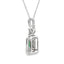 .57ct Emerald Diamond Fashion Pendant in 10KT White Gold