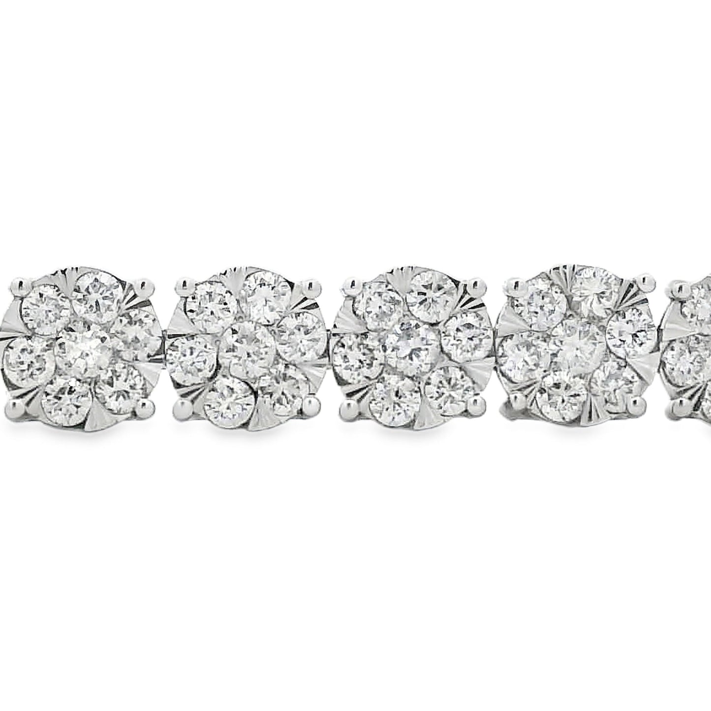 Lab Grown Diamond Tennis Bracelet in 10KT White Gold