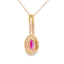 .61ct Ruby and Diamond Pendant in 10KT Yellow Gold