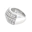 Bague de mariage en diamant de 3,00 ct en or blanc 10KT