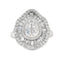 Anillo Elegante de Circonio Cubico Genuino en Plata Esterlina
