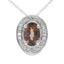 .40ct Quartz and Diamond Pendant in 10KT White Gold