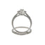 Conjunto de Anillo de Compromiso de Diamante de 0.45ct en Oro Blanco de 14KT