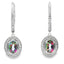 .89ct Mystic Fire Topaz Dangle Earrings in 10KT White Gold
