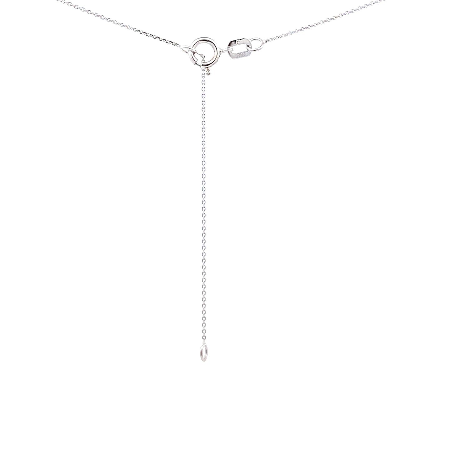 .73ct Pendentif en Rubis et Diamants en Or Blanc 10KT
