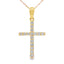 .30ct Diamond Cross Pendant in 14KT Yellow Gold