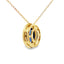 Sapphire Diamond Fashion Pendant in 10KT Yellow Gold