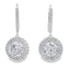 Pendientes colgantes de Moissanite de 8.33ct en plata esterlina