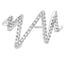 Bague en diamant véritable de 0,15 ct en or blanc 14KT