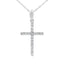 .13ct Diamond Cross Pendant in 14KT White Gold