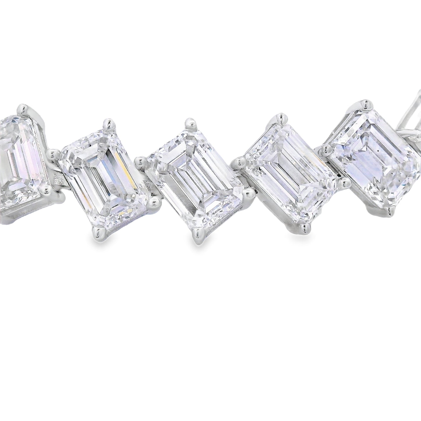 Pulsera de Tenis de Diamantes Cultivados en Laboratorio en Oro Blanco de 14KT