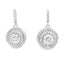 Pendientes de Zirconia Cubica Natural en Plata de Ley