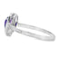Natural .42ct Amethyst Diamond Ring in 10KT White Gold