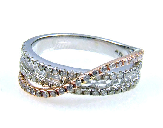 Natural 1.00ct Diamond Ring in 14KT White Gold