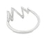 Bague en diamant véritable de 0,15 ct en or blanc 14KT