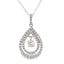 Genuine .77ct Diamond Pendant in 10KT White Gold