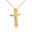 .19ct Diamond Cross Pendant in 14KT Yellow Gold