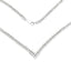 Natural 7.00ct Diamond Tennis Necklace in 14KT White Gold