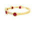 .46ct Ruby Diamond Stackable Band Set in 14KT Yellow Gold