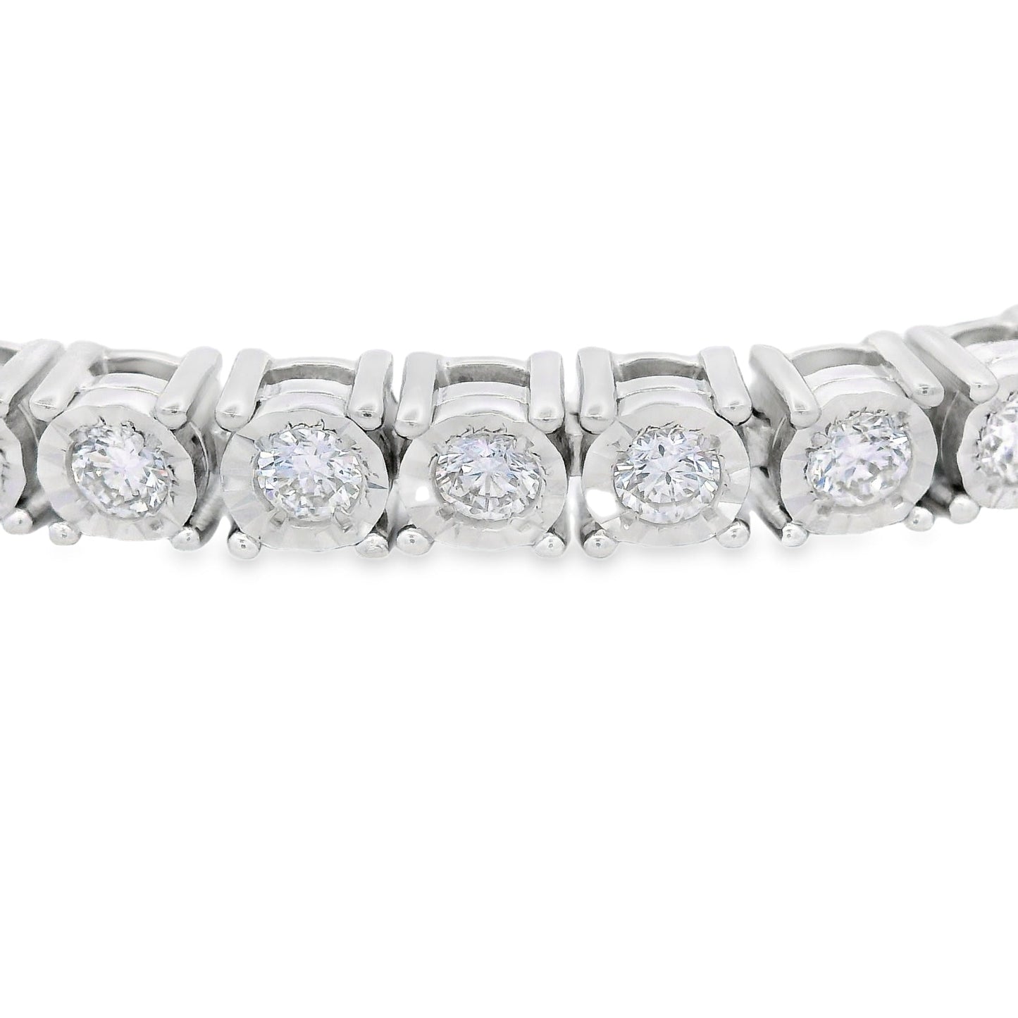 Bracelet de tennis en diamant cultivé en laboratoire en argent sterling