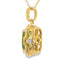 Peridot and Diamond Pendant in 10KT Yellow Gold