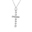.09ct Diamond Cross Pendant in 14KT White Gold