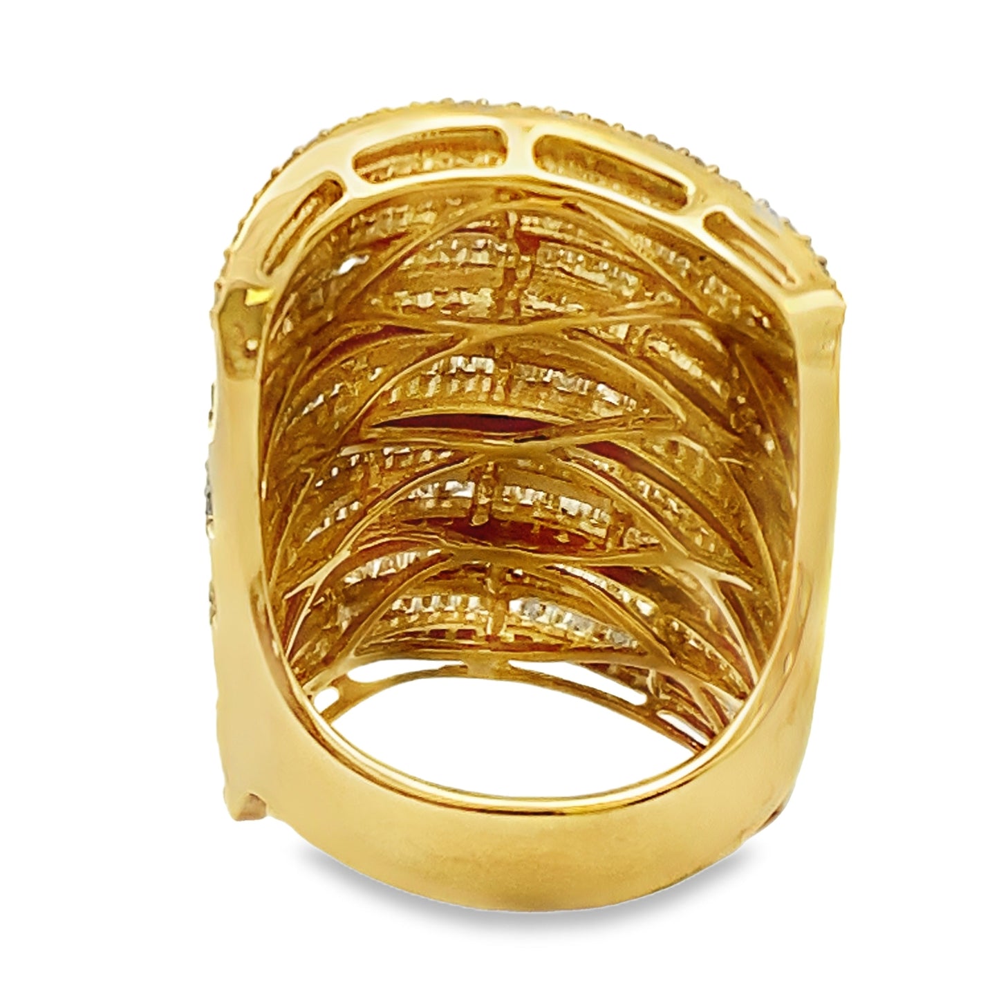 Genuine 3.25ct Diamond Ring in 14KT Yellow Gold