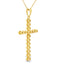 .17ct Diamond Cross Pendant in 14KT Yellow Gold