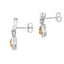 .48ct Citrine Diamond Dangle Earrings in 10KT White Gold