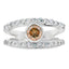 Anillo de Diamante Natural de .90ct en Oro Blanco de 14KT