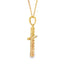 .13ct Diamond Cross Pendant in 14KT Yellow Gold