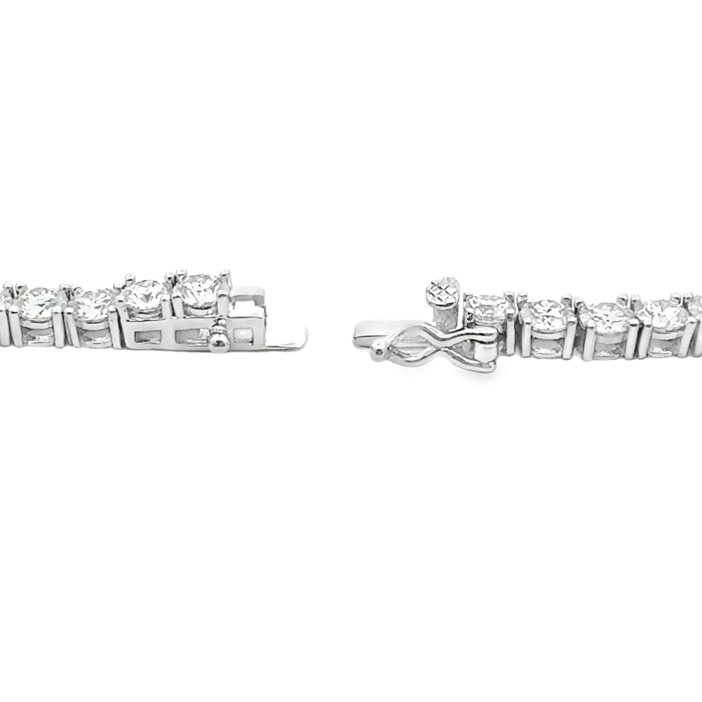 39.98ct Moissanite Tennis Necklace in Sterling Silver
