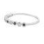 Sapphire Diamond Stackable Band Set in 14KT White Gold