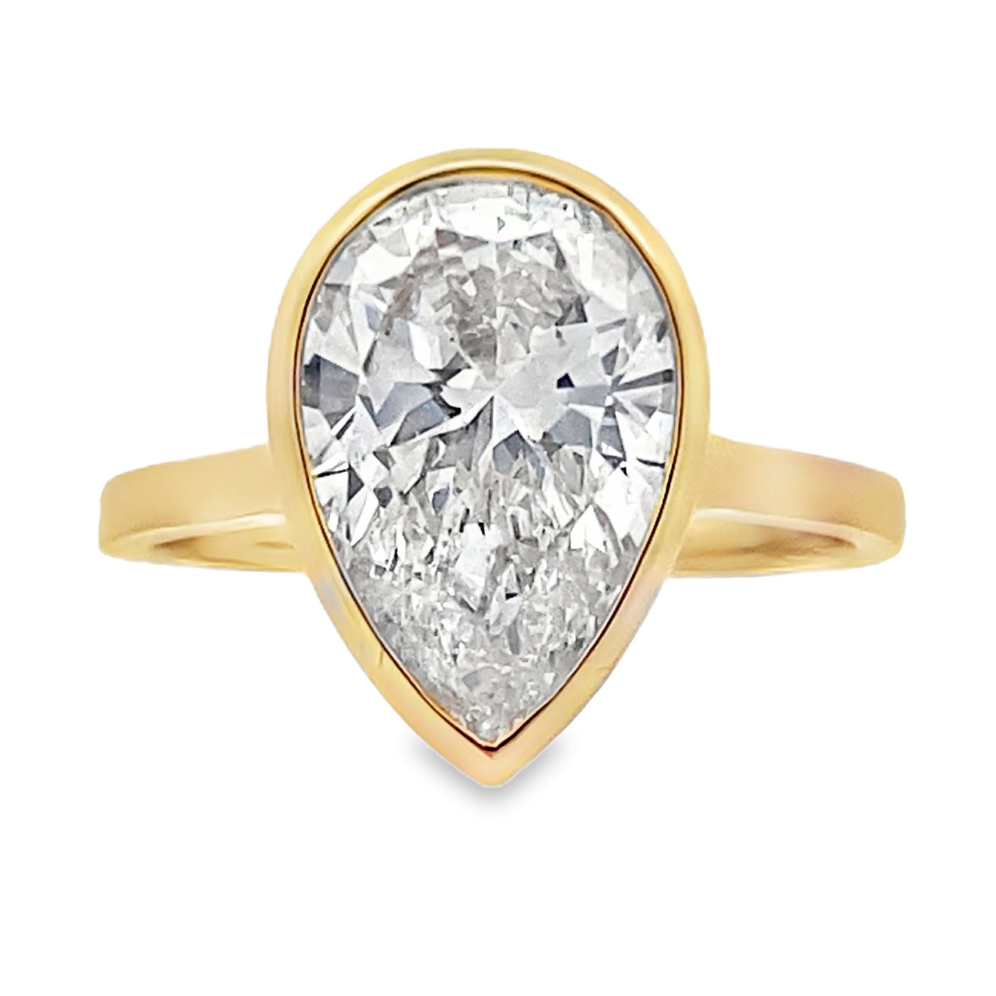 Genuine 3.00ct Lab Grown Diamond in 14KT Yellow Gold