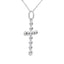 .15ct Diamond Cross Pendant in 14KT White Gold
