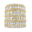Genuine 6.65ct Diamond Ring in 18KT Yellow Gold