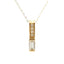 .06ct Zircon Diamond Pendant in 10KT Yellow Gold