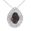 .39ct Quartz and Diamond Pendant in 10KT White Gold