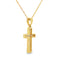 .12ct Diamond Cross Pendant in 14KT Yellow Gold