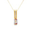 Pendentif de mode en alexandrite créé en or jaune 10KT