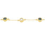 .74ct Sapphire Diamond Bracelet in 14KT Yellow Gold