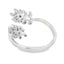 Anillo de Diamante Genuino de .10ct en Plata Esterlina