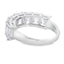 Bague de mode en diamant cultivé en laboratoire en or blanc 14KT