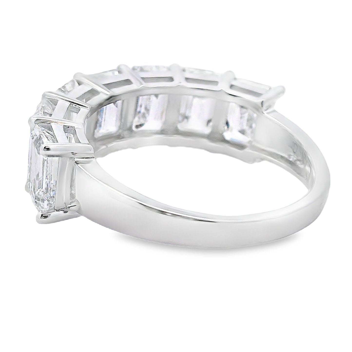 Bague de mode en diamant cultivé en laboratoire en or blanc 14KT