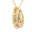 .47ct Pendentif en Péridot et Diamant en Or Jaune 10KT