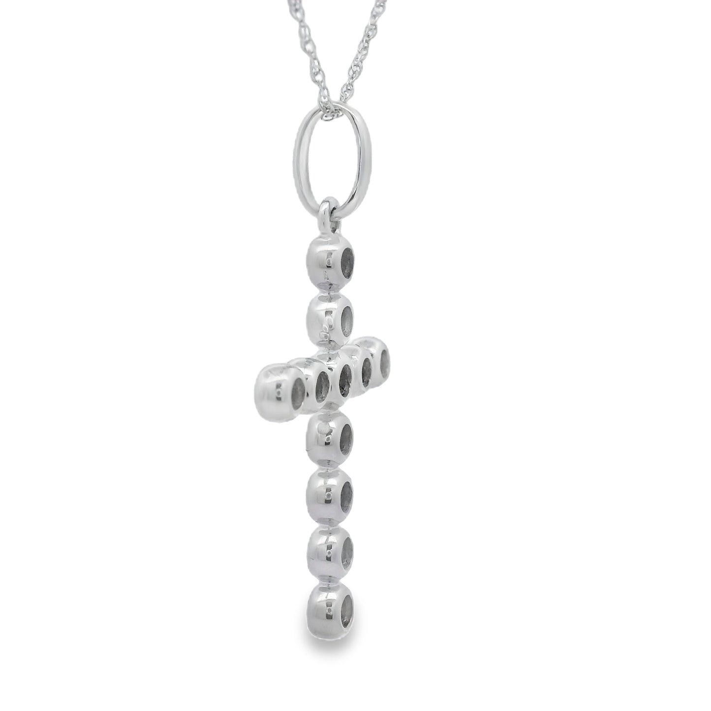 .31ct Diamond Cross Pendant in 14KT White Gold